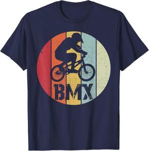 BMX cool retro fan gift motif for boy girl T-Shirt - T-Shirt | Navy