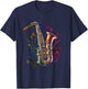 Saxophon Musiker Saxophon Geschenk T-Shirt - T-Shirt | Navy