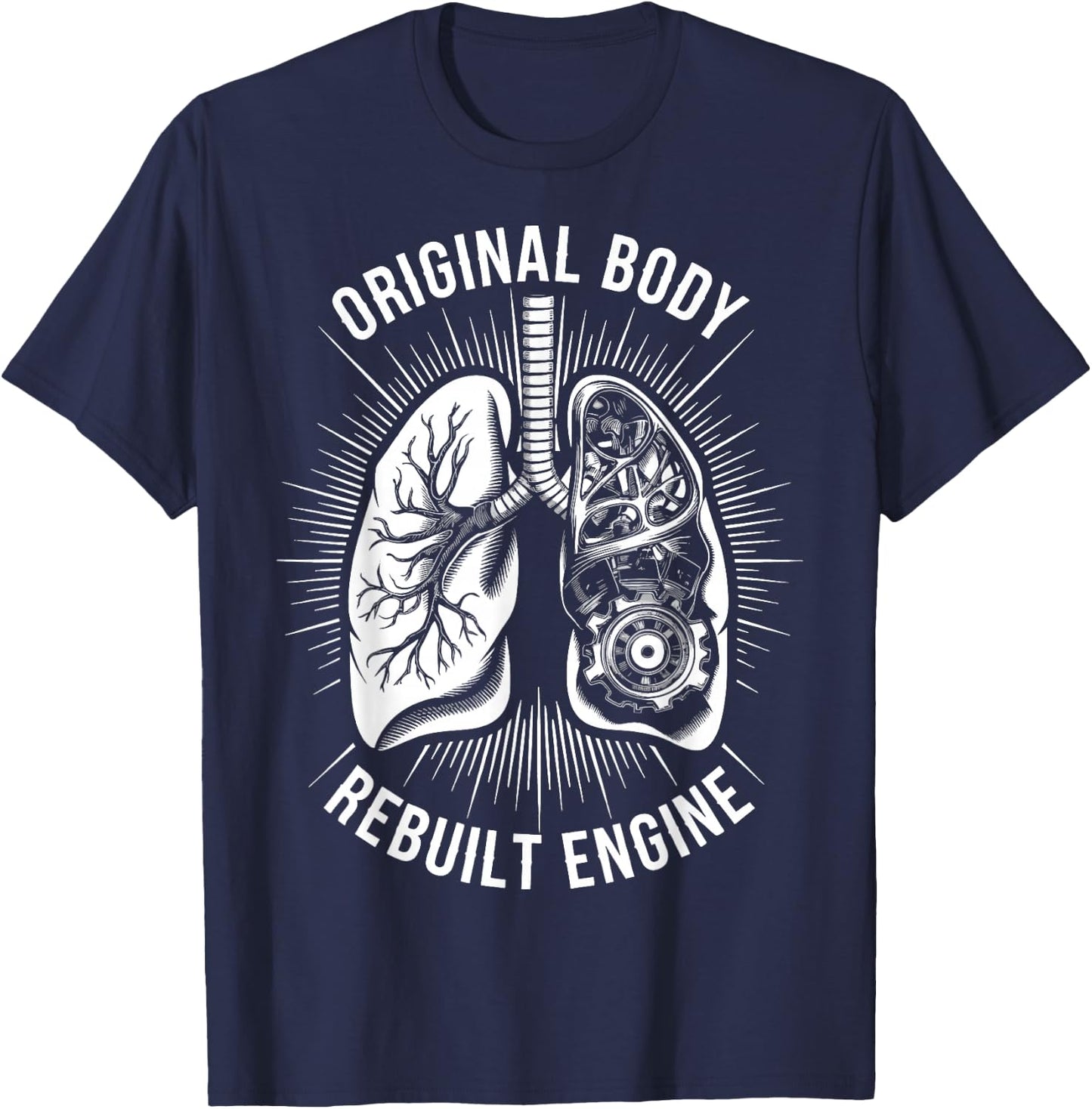 Original Body Rebuilt Engine T-Shirt - T-Shirt | Navy