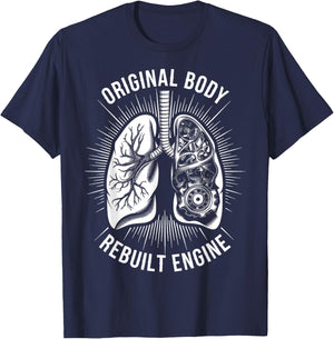 Original Body Rebuilt Engine T-Shirt - T-Shirt | Navy