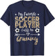 My Favorite Soccer Player Calls Me Granny Soccer T-Shirt - T-Shirt | Navy