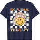 Occupational Therapy OT Therapist Groovy Retro T-Shirt - T-Shirt | Navy