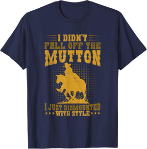 Mutton Bustin & Mutton Busting Design for a Mutton Buster T-Shirt - T-Shirt | Navy