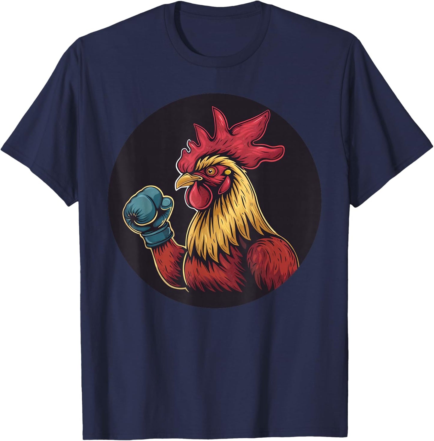 Fighting rooster with cool boxing gloves costume T-Shirt - T-Shirt | Navy