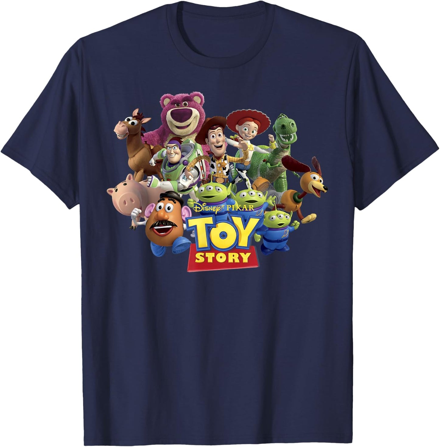 Disney Pixar Toy Story Buzz Woody & Jessie Toys Running T-Shirt - T-Shirt | Navy