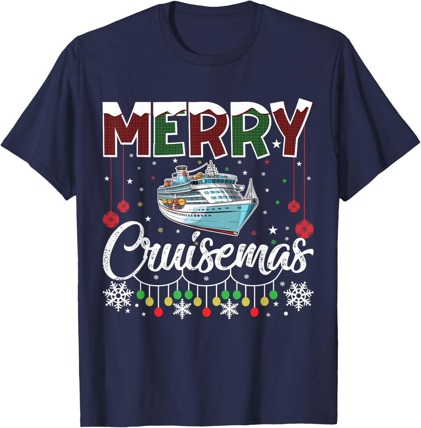 Merry Cruisemas - Cruise Mas T-Shirt - T-Shirt | Navy