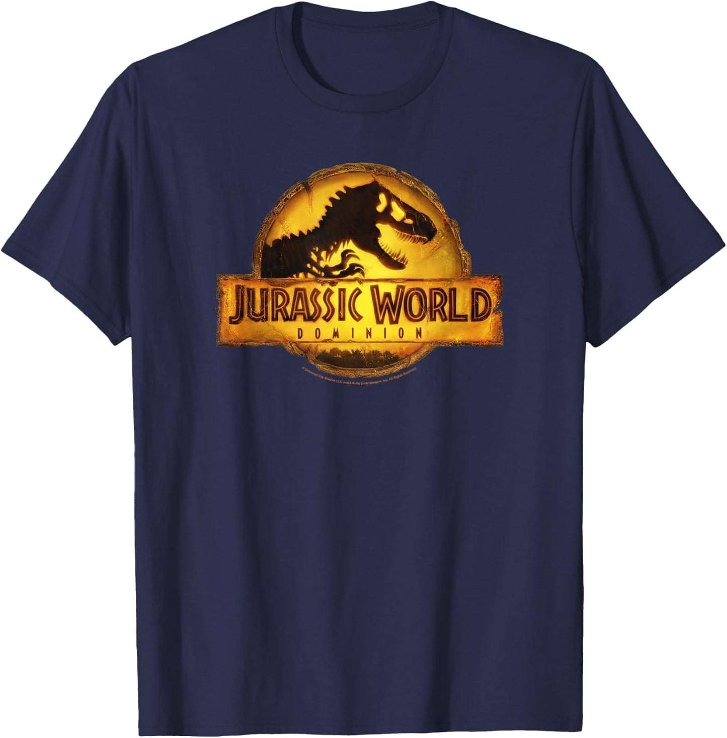 Jurassic World: Dominion T-Rex Logo , black T-Shirt - T-Shirt | Navy