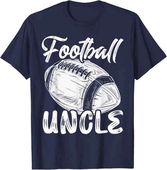 Football Uncle Family Matching Players Fathers Day T-Shirt - T-Shirt | Navy