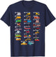 Truck Construction Vehicles ABC Boys Men Women Toddler T-Shirt - T-Shirt | Navy