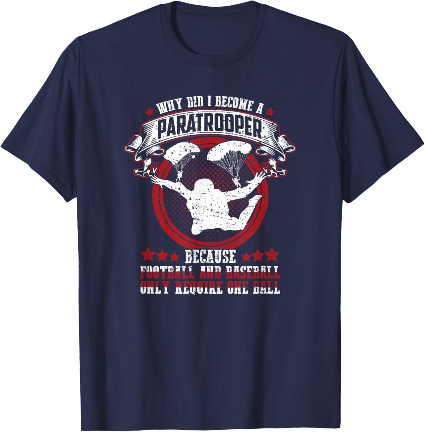 Funny 82nd 101st Airborne Paratrooper Military T-Shirt - T-Shirt | Navy