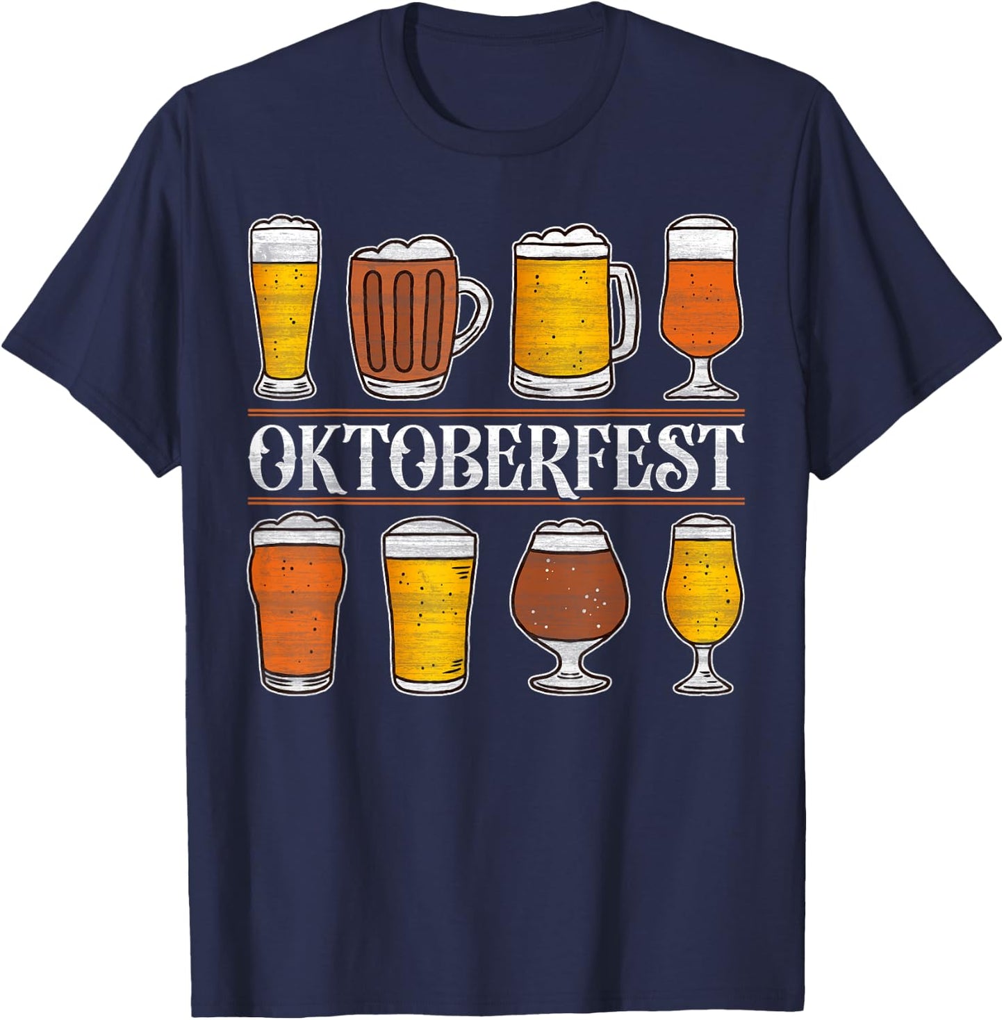 Beer Festival Funny Octoberfest Men Women German T-Shirt - T-Shirt | Navy