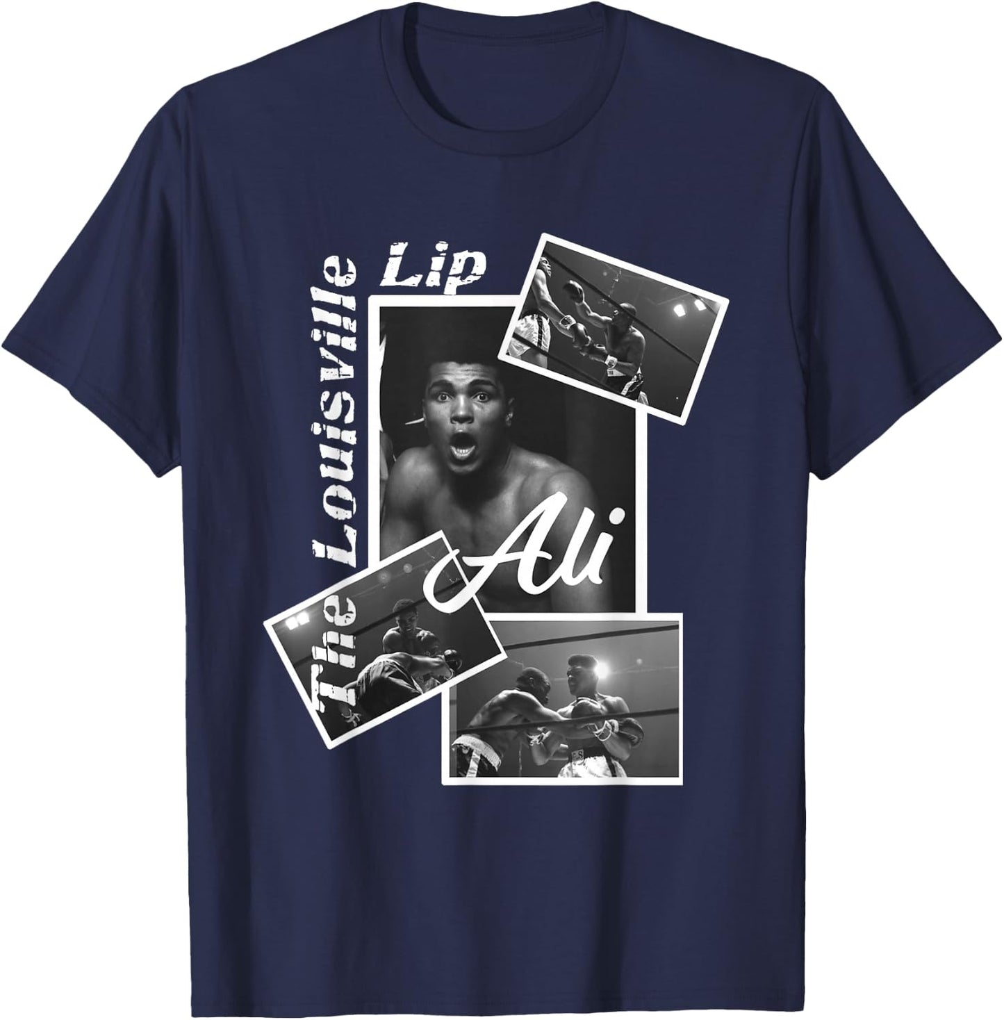 Muhammad Ali_002 , Black, S T-Shirt - T-Shirt | Navy
