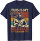 Merdaddy Mermaid Dad Fathers Day Party Outfit Merman Costume T-Shirt - T-Shirt | Navy