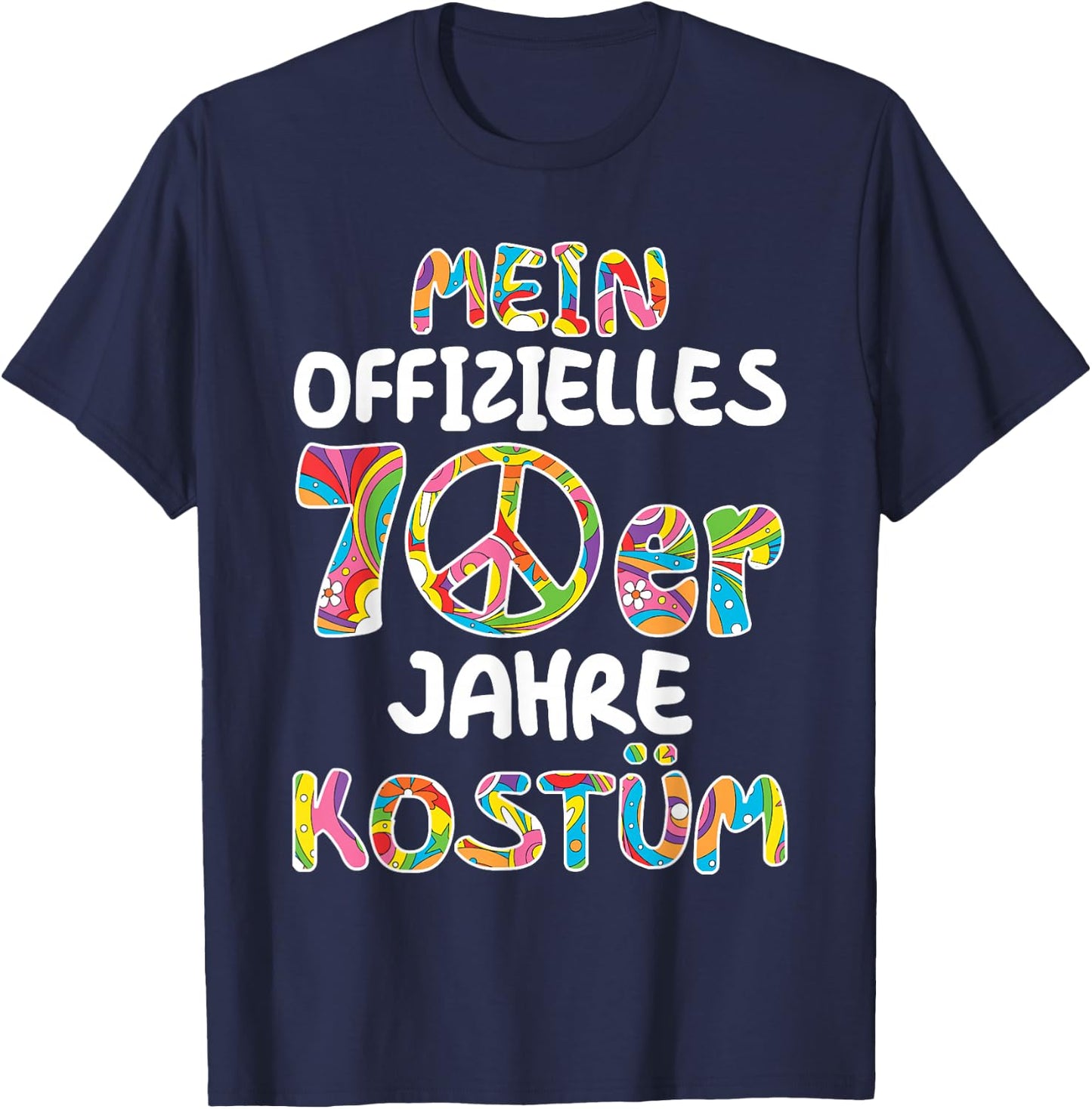 70s Clothing Women's My 70s Costume Men's , black, s T-Shirt - T-Shirt | Navy