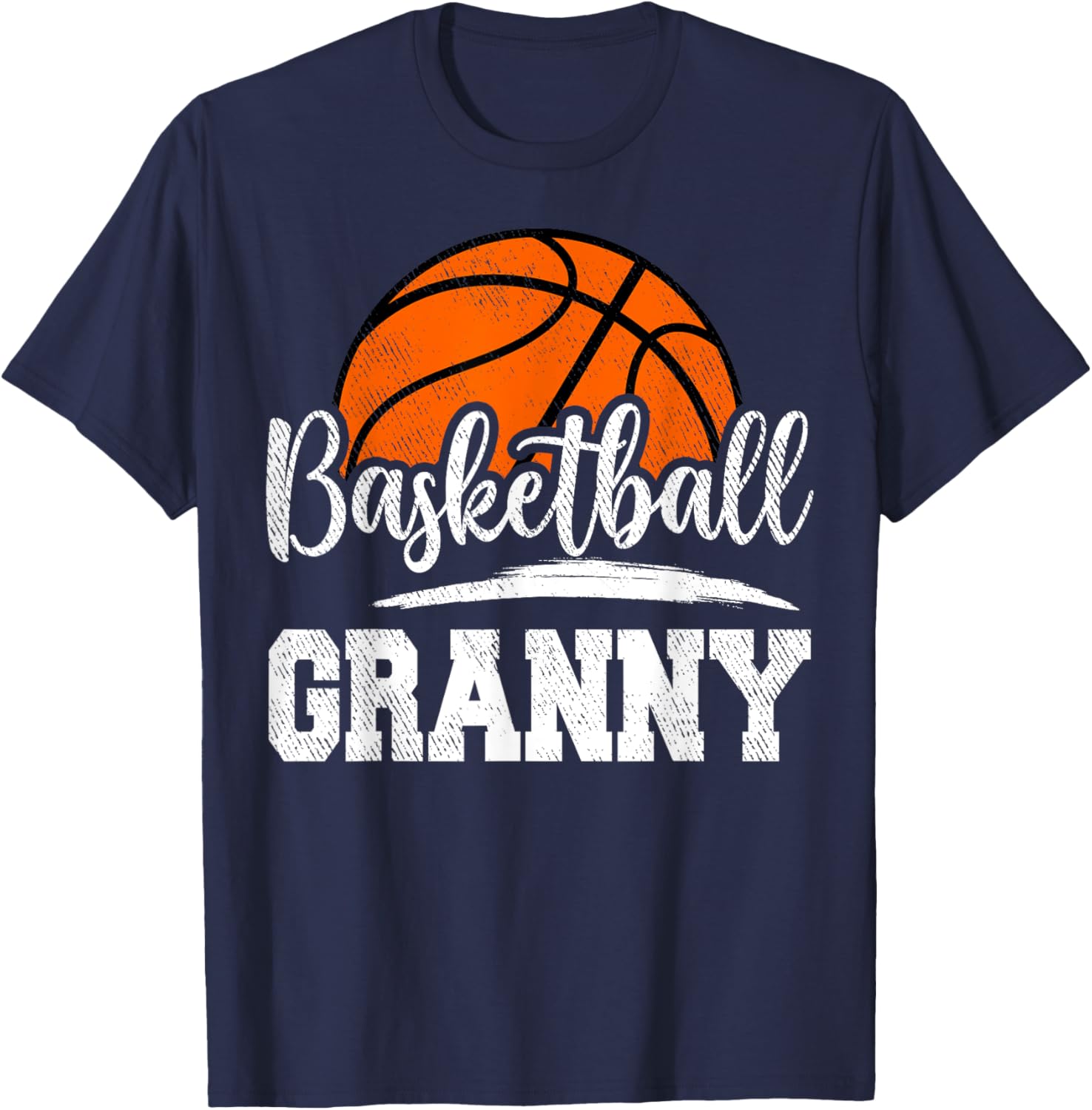 Basketball Granny Basketball Player Game Day Mother's Day T-Shirt - T-Shirt | Navy