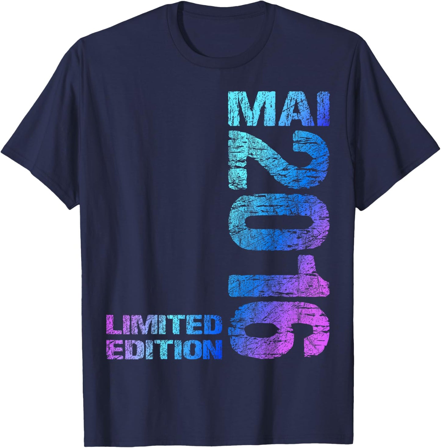 Limited Edition Mai 2016 Junge Mädchen 10. Geburtstag T-Shirt - T-Shirt | Navy