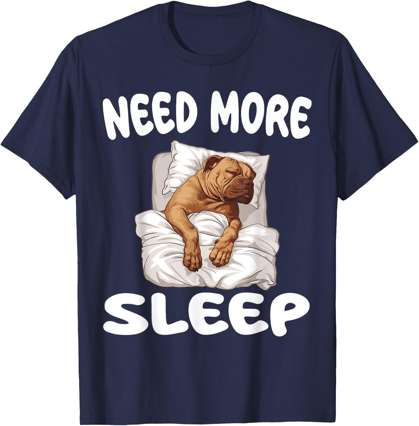 Cute Perro De Presa Canario Need more Sleep Pajamas T-Shirt - T-Shirt | Navy
