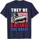 Dachshund Wiener Trump Meme They're Eating the Dogs Funny T-Shirt - T-Shirt | Navy