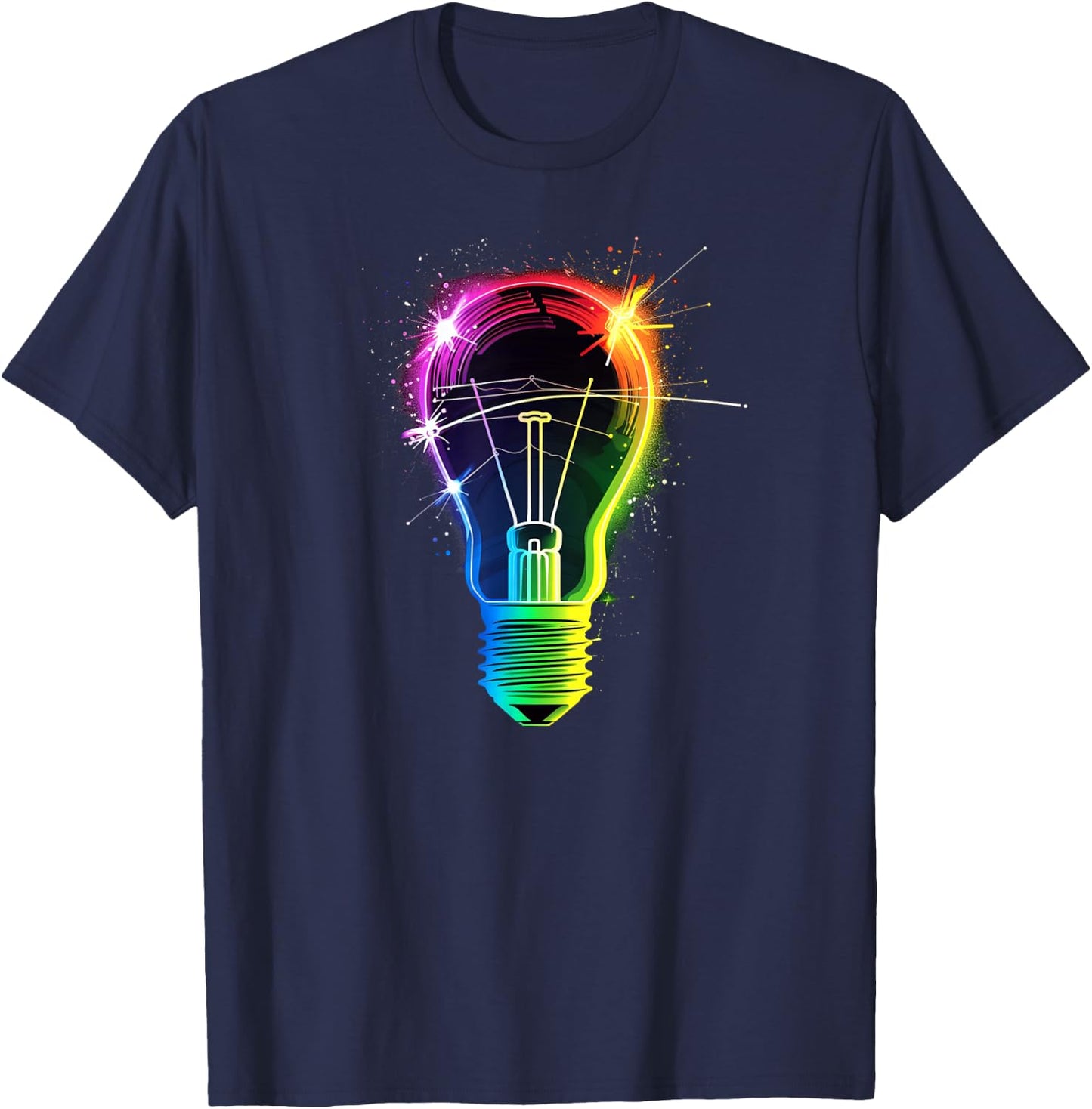 Cool Light Bulb for Adults and Kids T-Shirt - T-Shirt | Navy