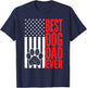 Best Dog Dad Ever Patriotic Father's Day Dog Lover T-Shirt - T-Shirt | Navy
