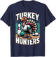 Turkey Hunters Shirt Funny Bowling Shirt Turkey Hunters T-Shirt - T-Shirt | Navy