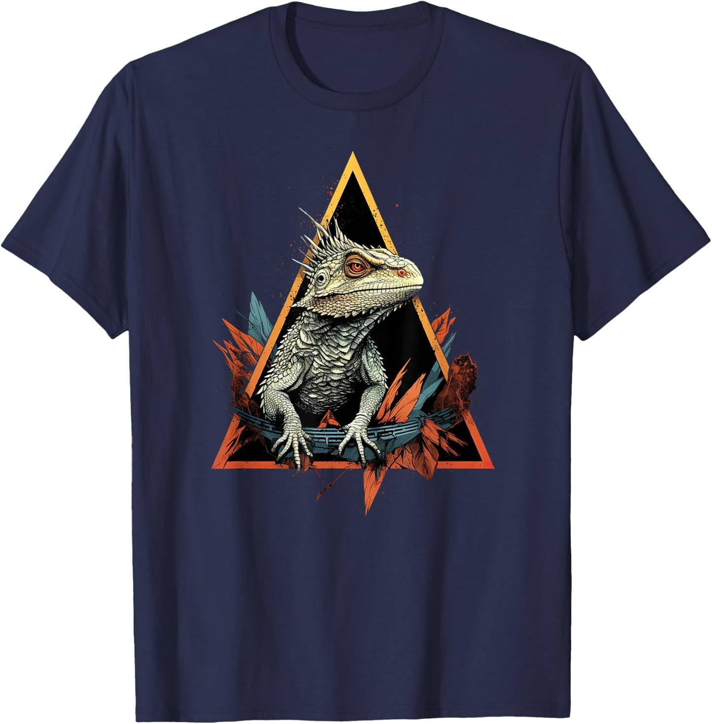Bearded Dragon, Beardie Lovers, Pogona Enthusiast T-Shirt - T-Shirt | Navy