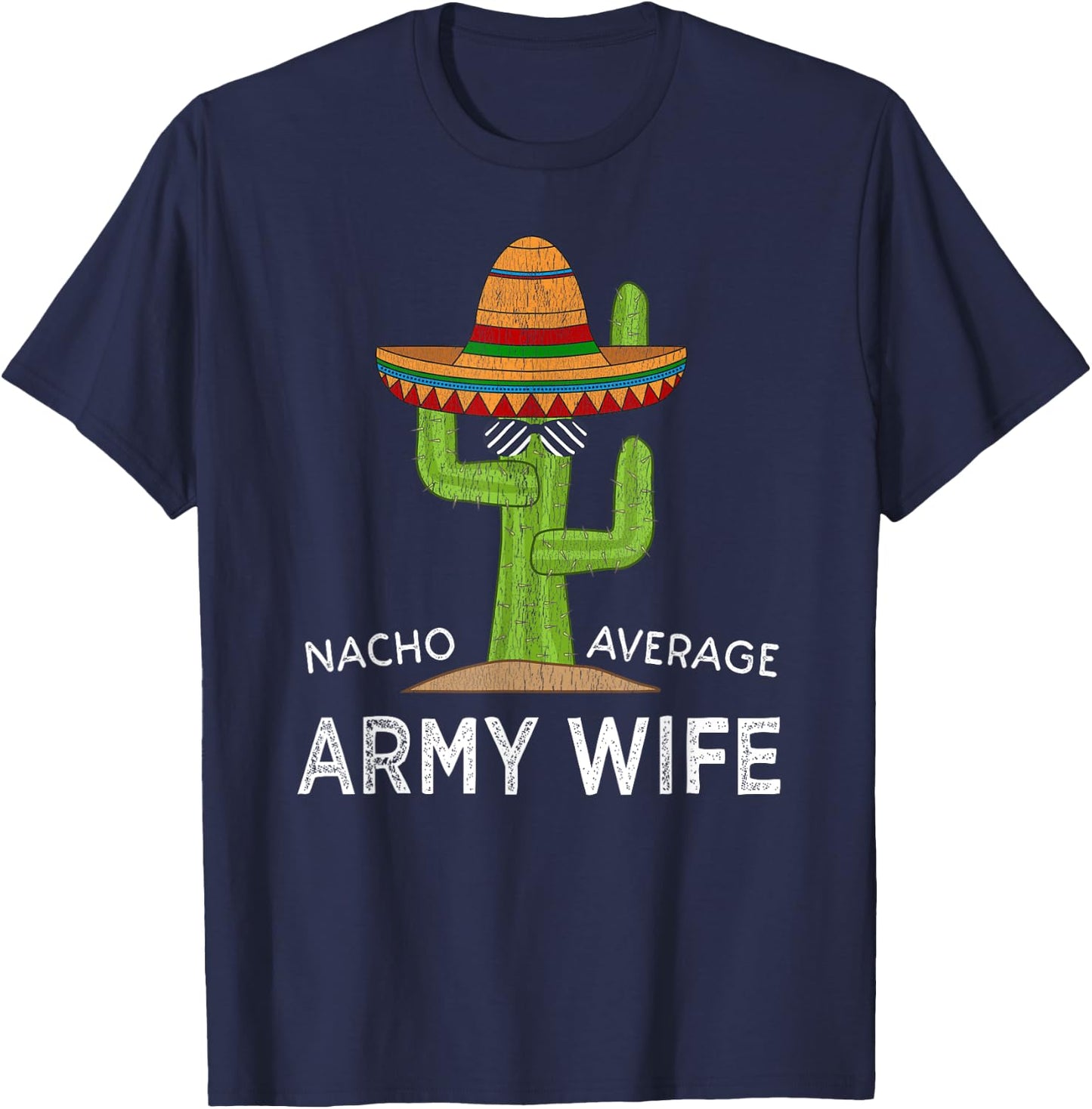 Funny Military Spouse Proud Army Wife T-Shirt - T-Shirt | Navy
