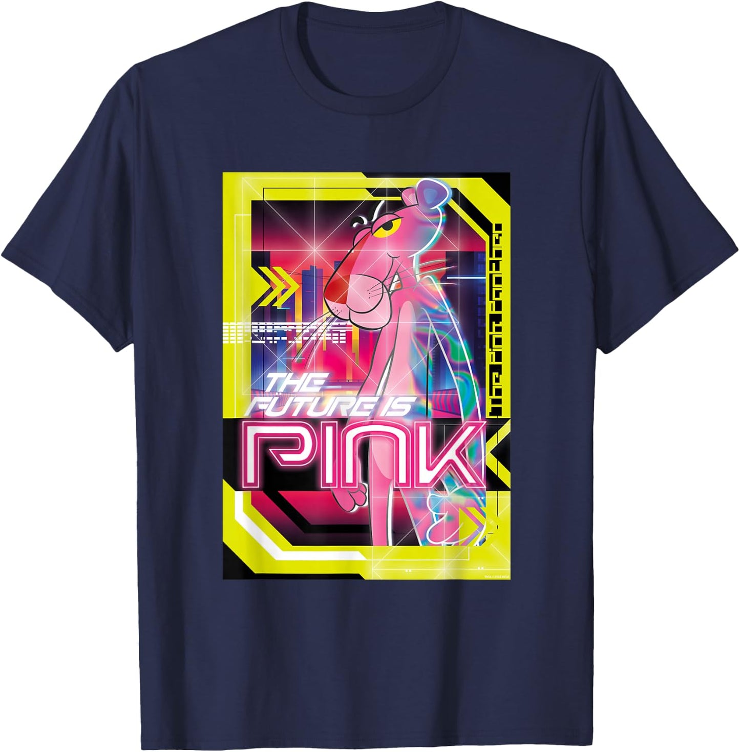 Pink Panther The Future is Pink T-Shirt - T-Shirt | Navy