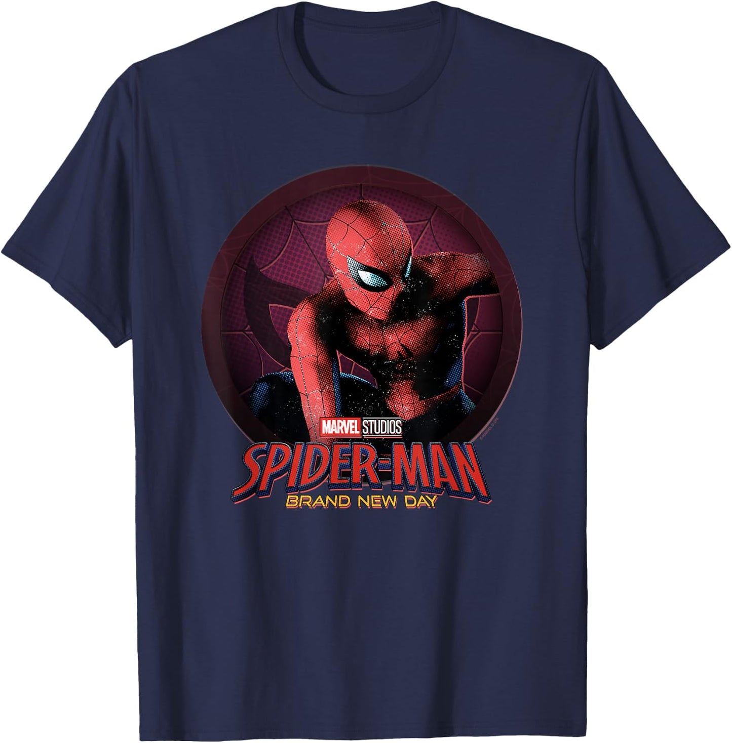 Marvel Spider-Man Day Spidey Circle Badge T-Shirt - T-Shirt | Navy