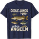 Cool Boys Go Fishing Funny Fish Sport Fisherman Fisherman T-Shirt - T-Shirt | Navy