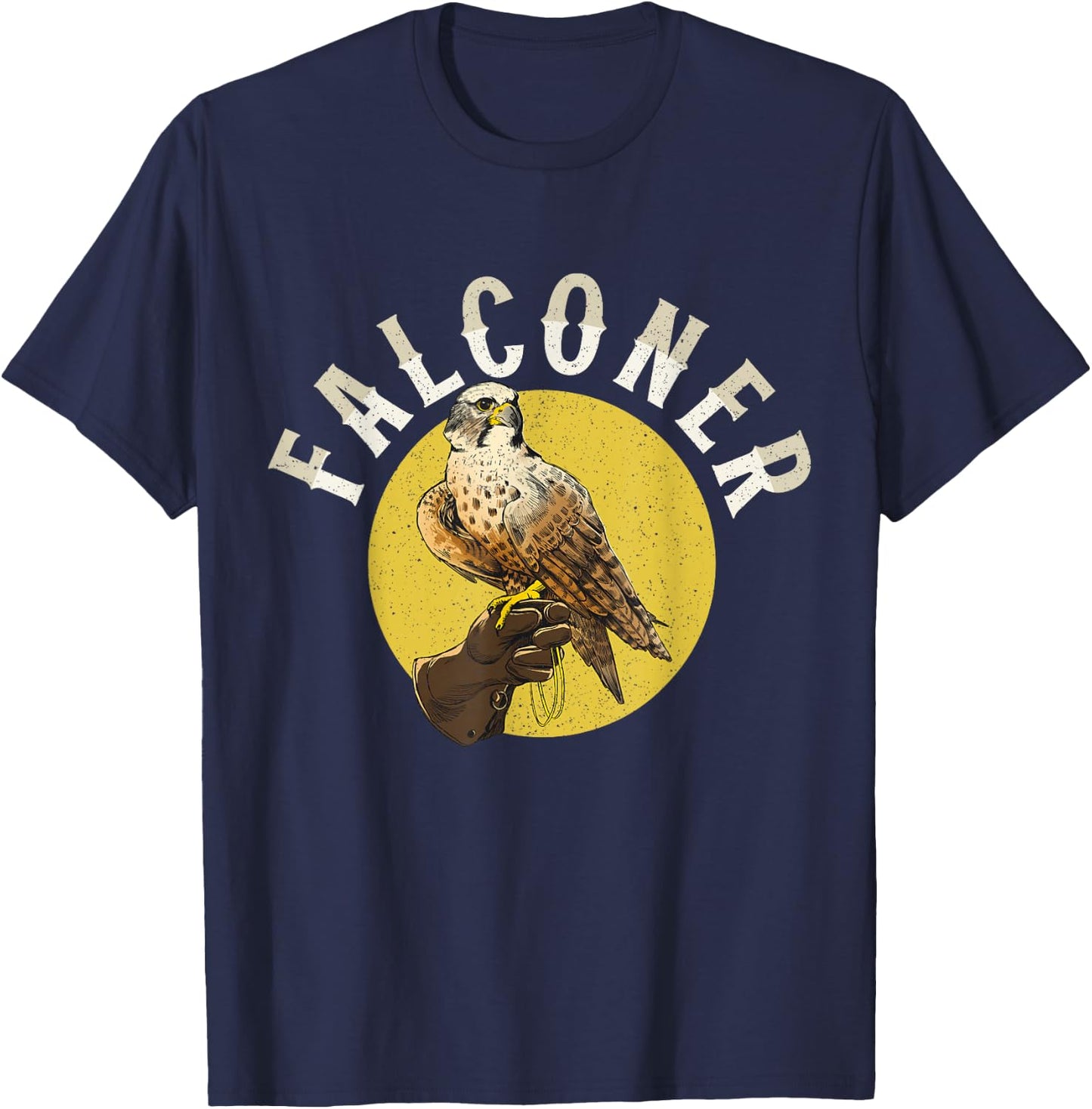 Falconer Owner Falcons Falconry Falcon Falconer T-Shirt - T-Shirt | Navy