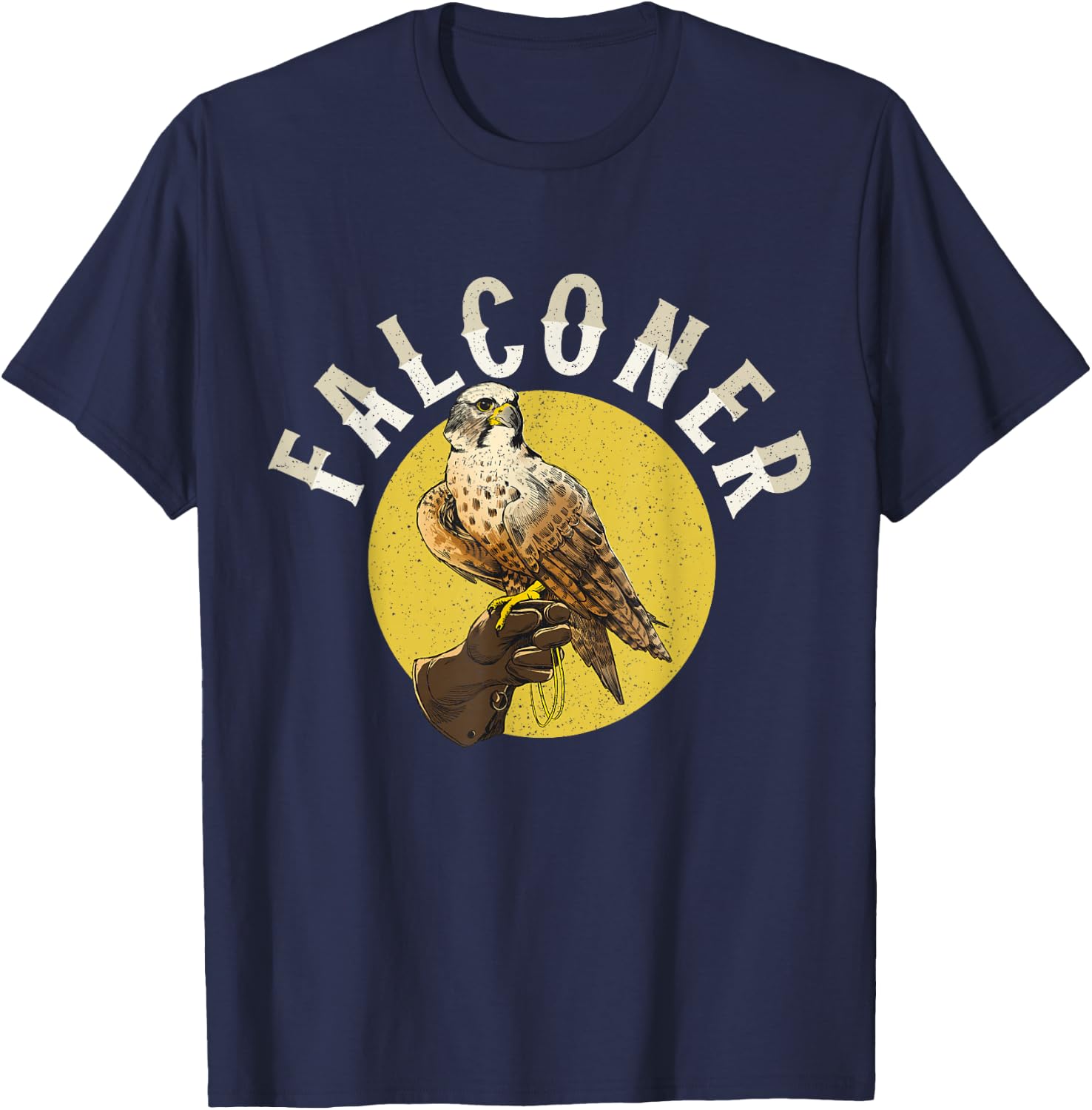Falconer Owner Falcons Falconry Falcon Falconer T-Shirt - T-Shirt | Navy