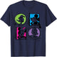 Minnie Mouse Minnie Mouse Donald Duck Daisy Duck Grid T-Shirt - T-Shirt | Navy