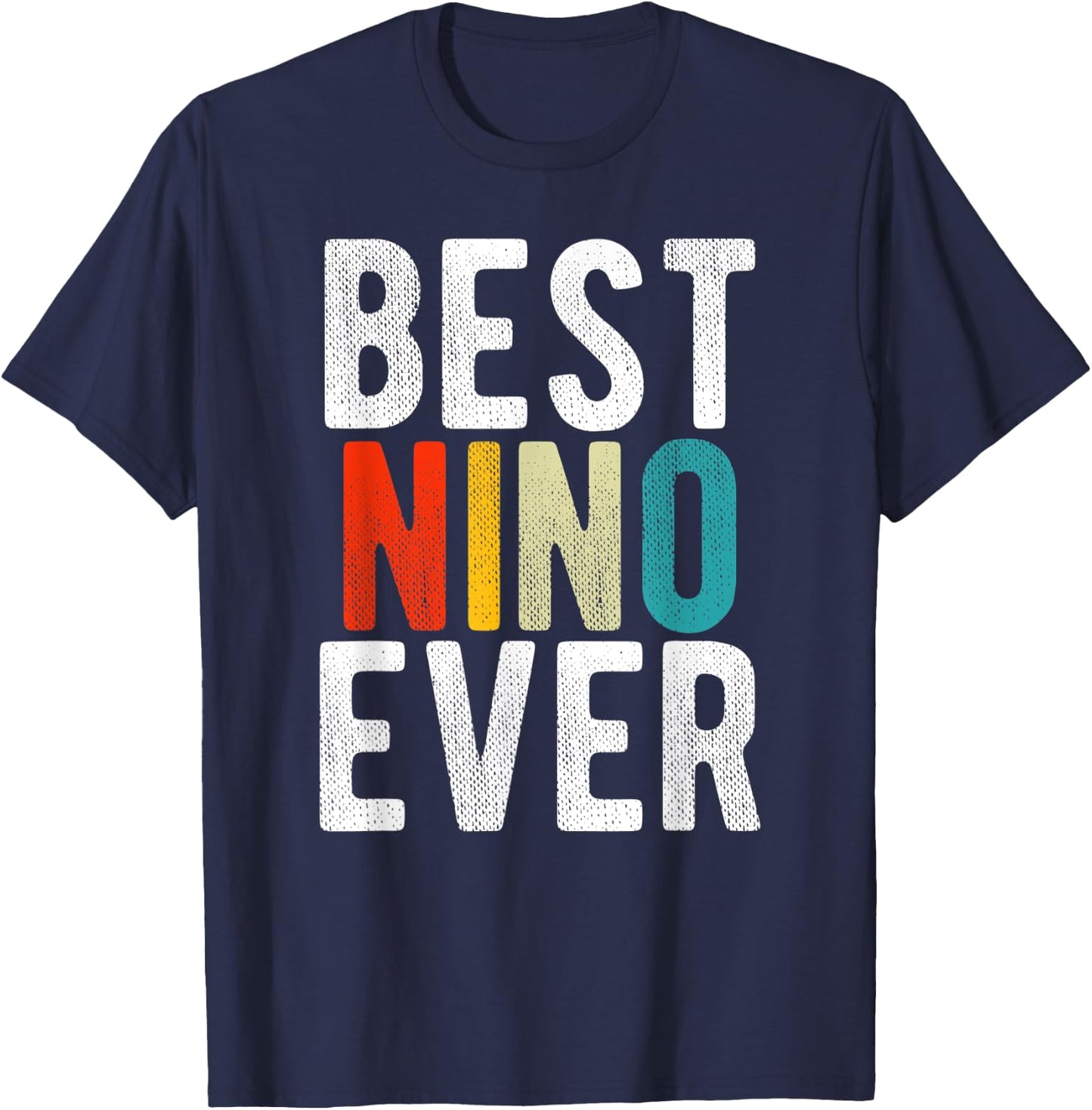 Mexican Fathers Day 2021 Best Nino Ever Godfather Spanish T-Shirt - T-Shirt | Navy