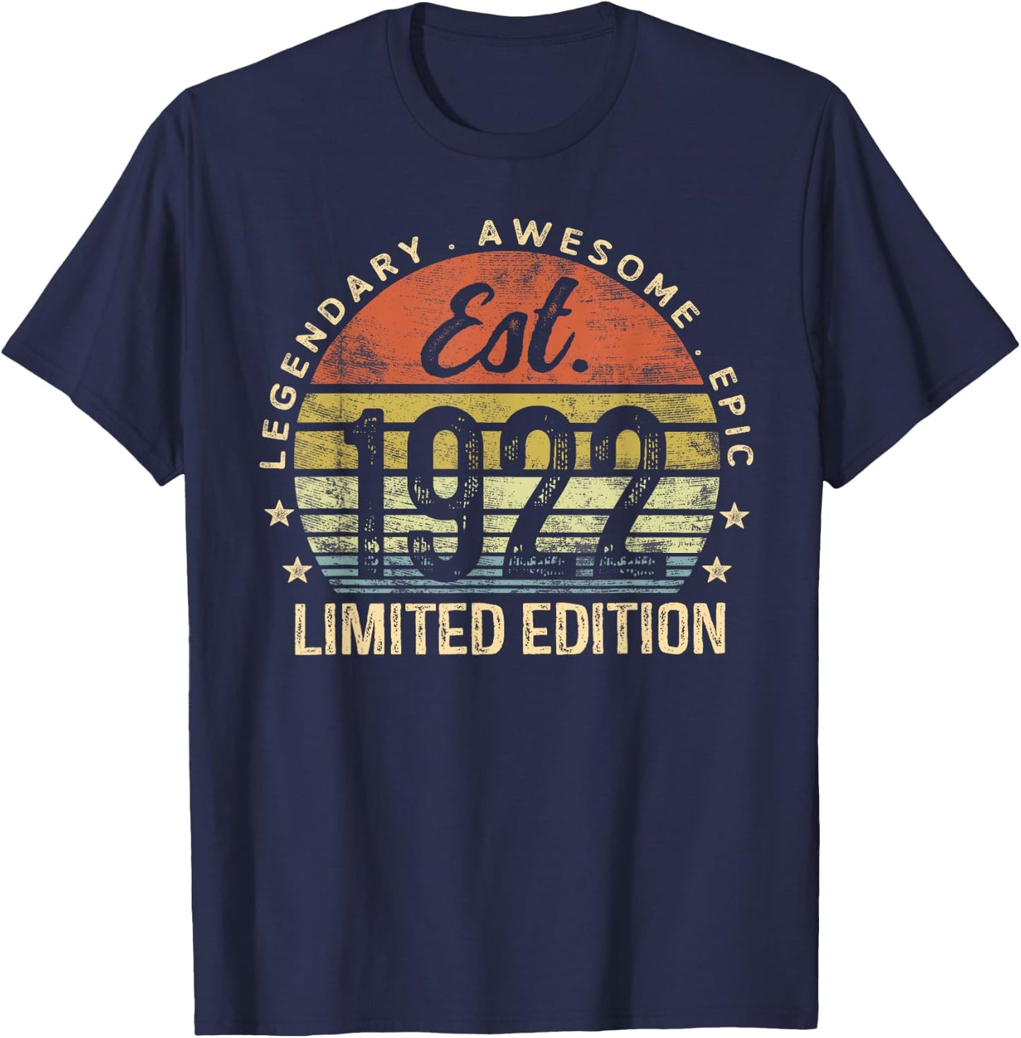 Est 1922 Limited Edition 103rd Birthday Gifts 103 Year Old T-Shirt - T-Shirt | Navy