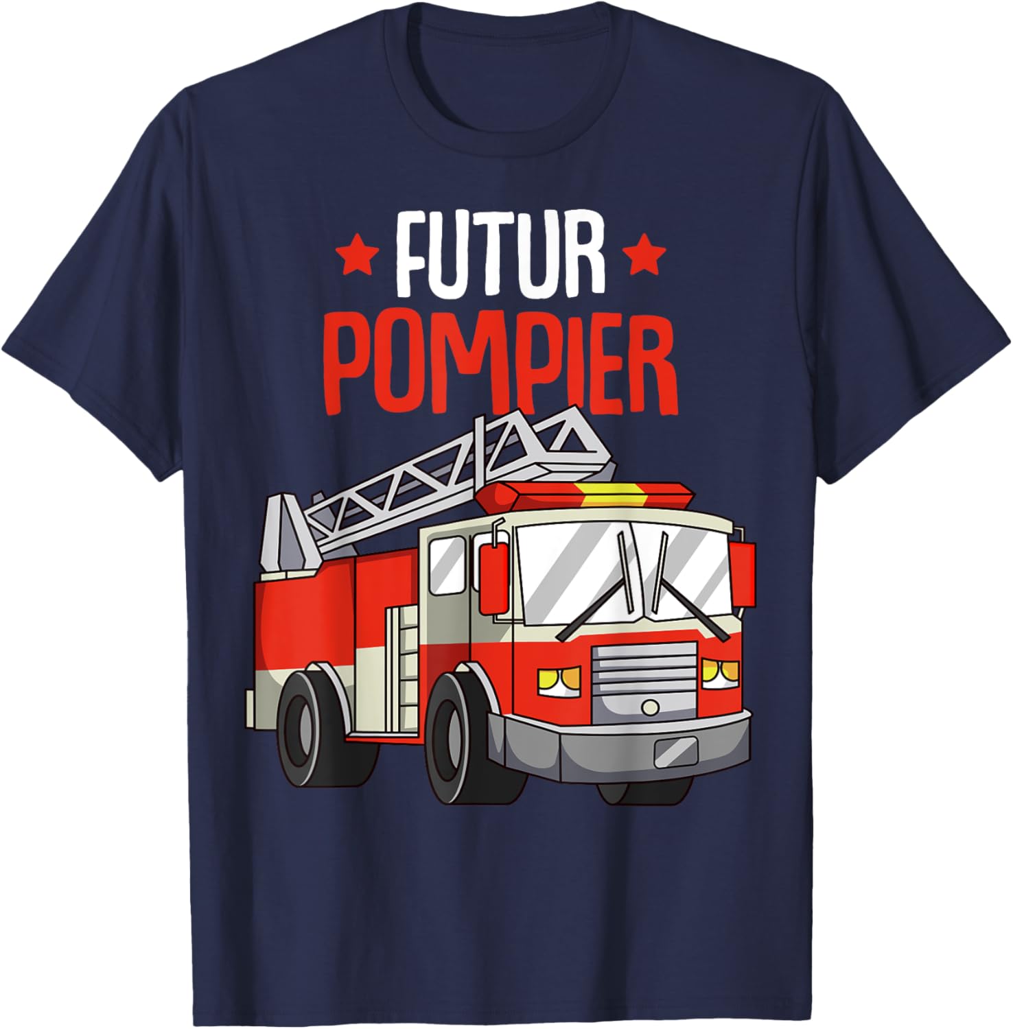 Future Fireman Child , Black, S T-Shirt - T-Shirt | Navy