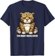 Chubby Face Eating Leopard Meme Funny Novelty Sarcastic T-Shirt - T-Shirt | Navy
