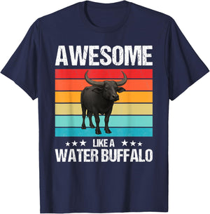 Awesome like a Water Buffalo T-Shirt - T-Shirt | Navy