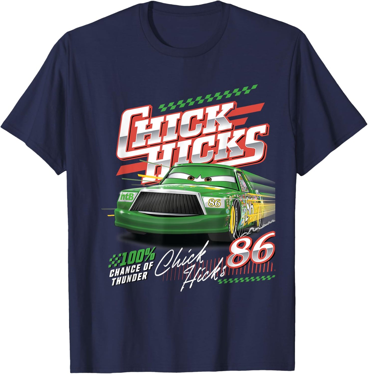 Car Chick Hicks Chance Of Thunder T-Shirt - T-Shirt | Navy