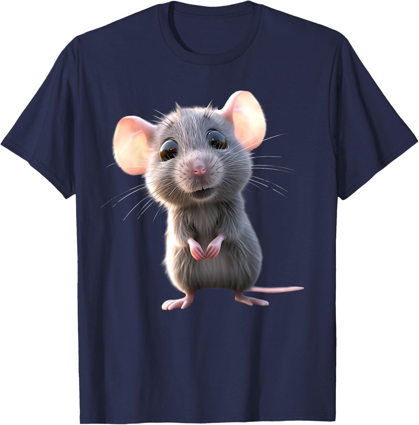 Rat Cute Mouse Rodents Dwarf Mouse Small Rats Mice T-Shirt - T-Shirt | Navy