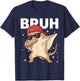 Bruh Funny Dabbing Stingray Kids Boys Ocean Animal Lover T-Shirt - T-Shirt | Navy