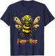 Zom-Bee Shirt Adorably Creepy Zombie Bee Cartoon Halloween T-Shirt - T-Shirt | Navy
