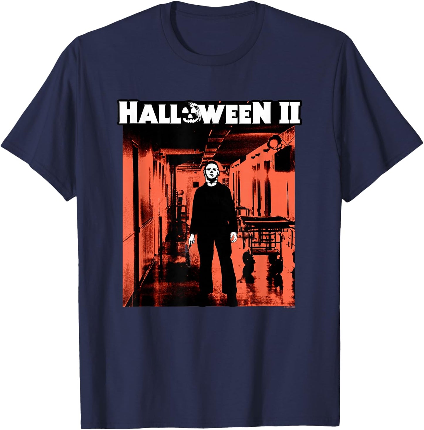 Halloween II Michael Myers Hospital T-Shirt - T-Shirt | Navy