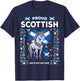 Scottish Unicorn Flag Costume Idea For Kids Scotland Unicorn T-Shirt - T-Shirt | Navy
