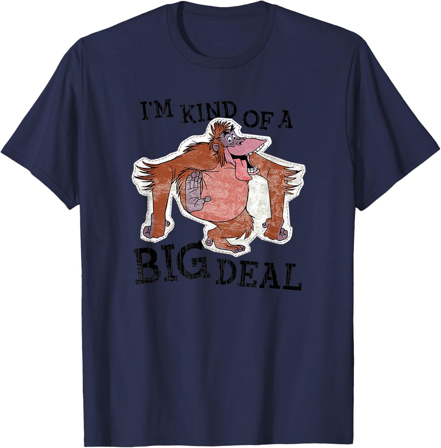 Disney The Jungle Book King Louie I'm Kind Of A Big Deal T-Shirt - T-Shirt | Navy