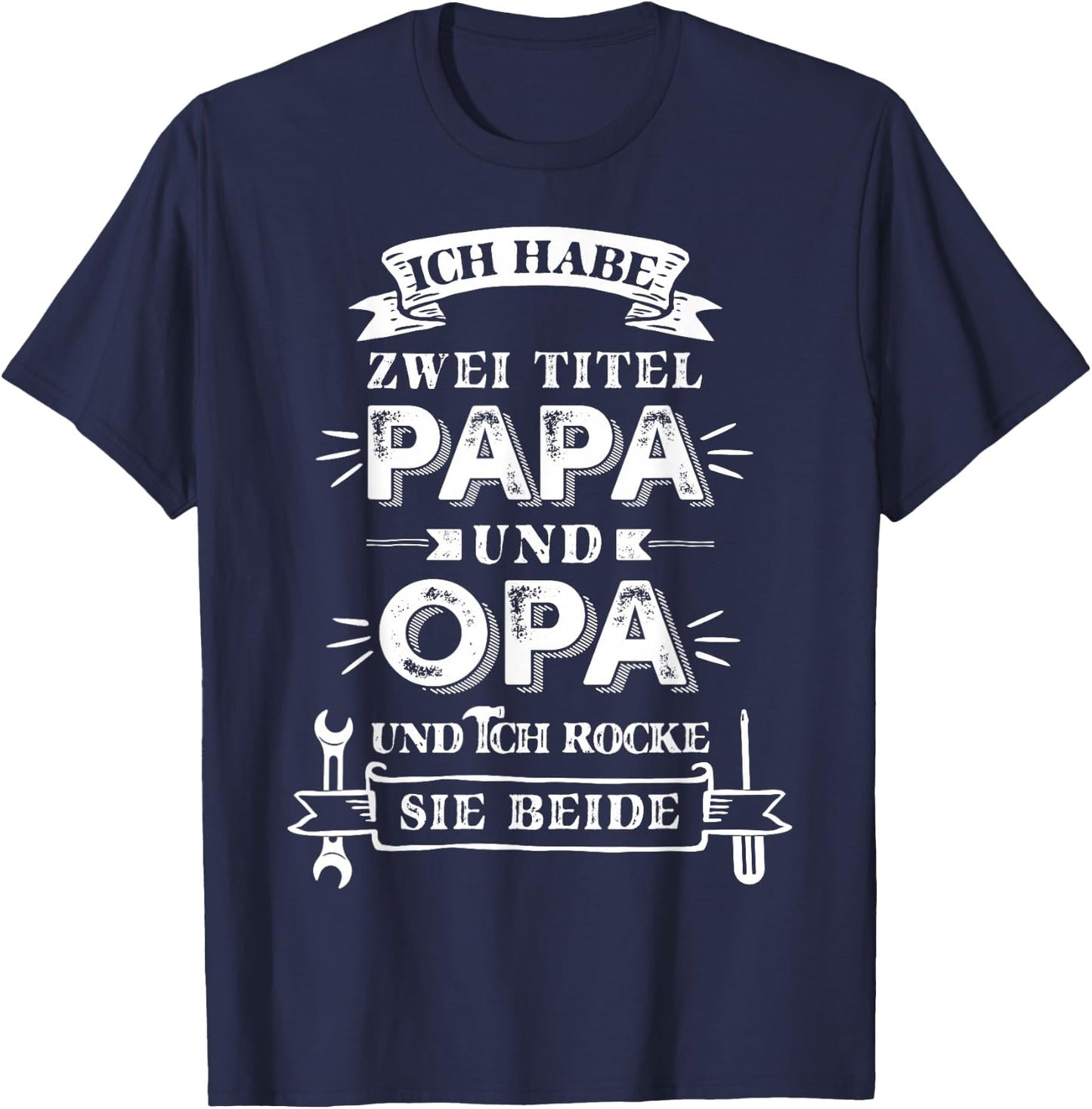 Grandpa Papa Funny Gifts Grandfather Saying , black T-Shirt - T-Shirt | Navy