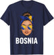 Bosnien und Herzegowina Flagge Bosnische Wurzeln T-Shirt - T-Shirt | Navy