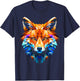 Fox Animal Zoo Kunstwerk Fuchs T-Shirt - T-Shirt | Navy