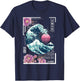 Vaporwave Synthwave 80er Japan Japanische Große Welle Tokio 80er Jahre T-Shirt - T-Shirt | Navy