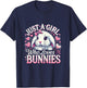 Just a Girl who loves Bunnies Rabbit T-Shirt - T-Shirt | Navy